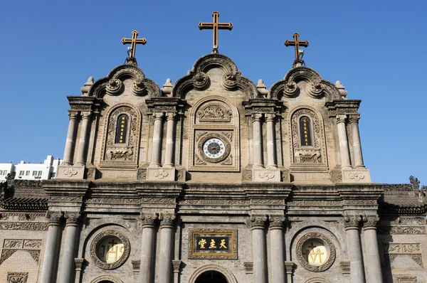 Zabytkowa katedra w xian, Chiny — Zdjęcie stockowe