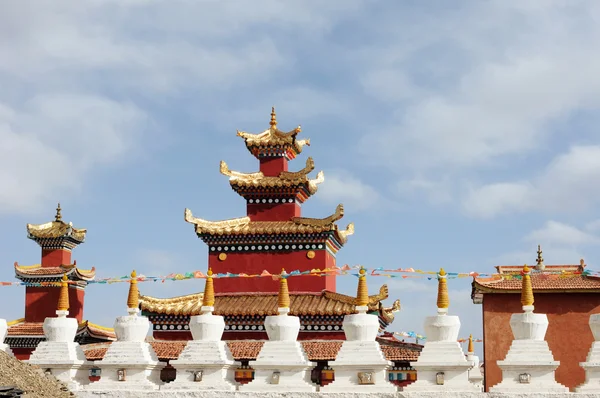 Lamaserie storiche tibetane — Foto Stock