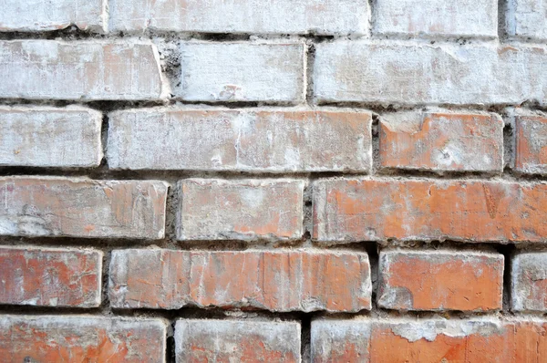 Стара цегляна стіна з гранжевої цегли — стокове фото