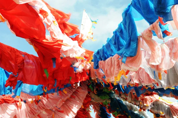Bandiere di preghiera tibetane — Foto Stock