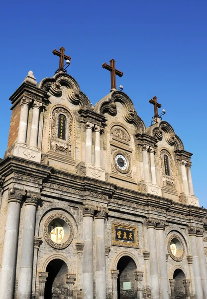 Mijlpaal van een beroemde historische kathedraal in xian china — Stockfoto