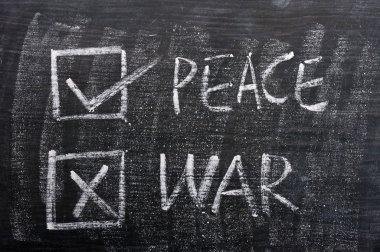 Peace and war clipart