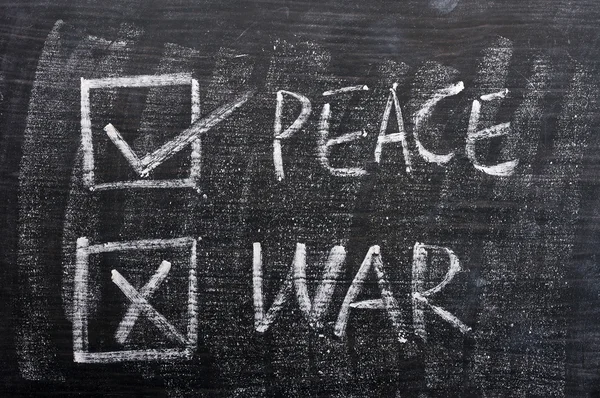 stock image Peace and war