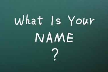 What is your name clipart