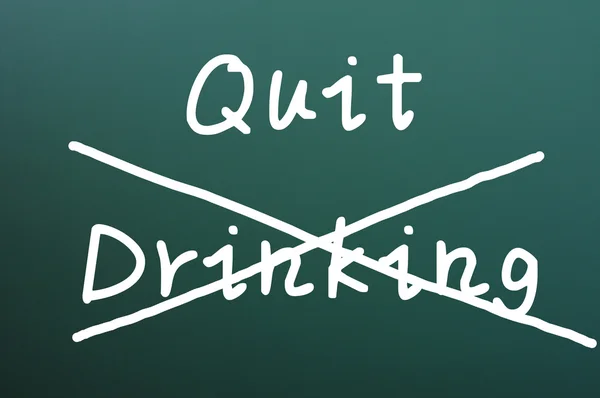 Quit drinking — Stock Photo, Image