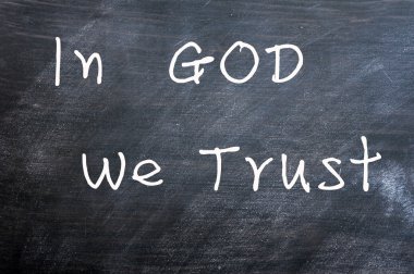 In God we trust clipart