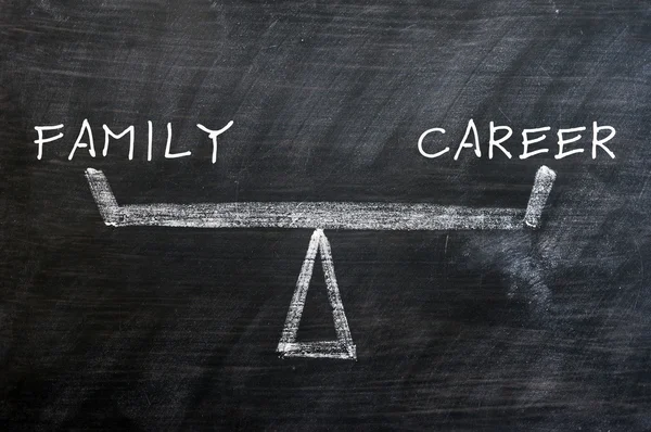 Balansen mellan familj och karriär — Stockfoto