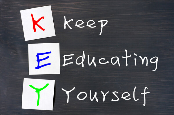 Acronym of Key for Keep Educating Yourself