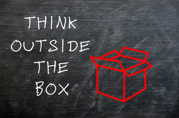Σκέψου έξω από το κουτί. — Φωτογραφία Αρχείου