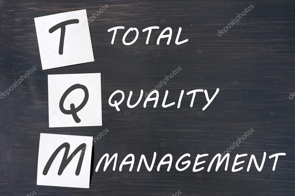 Acronym of TQM for total quality management