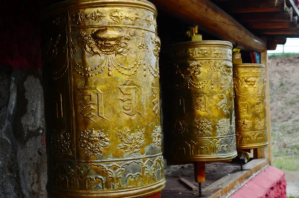 Tibetan prayer wheels — Stock Photo, Image