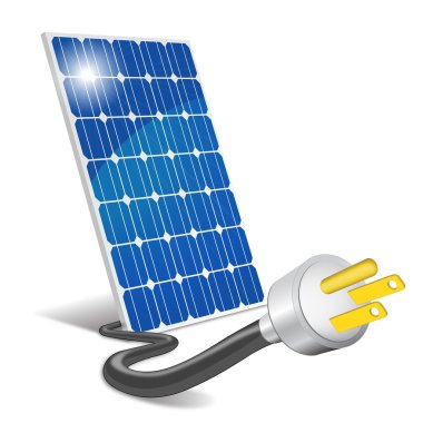 Panel photovoltaic clipart