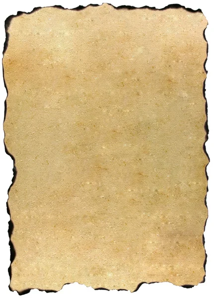 Burned edges old parchment — Stock Photo, Image