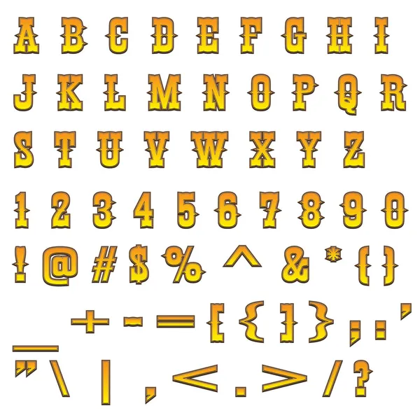 Zachodniej alfabet — Zdjęcie stockowe