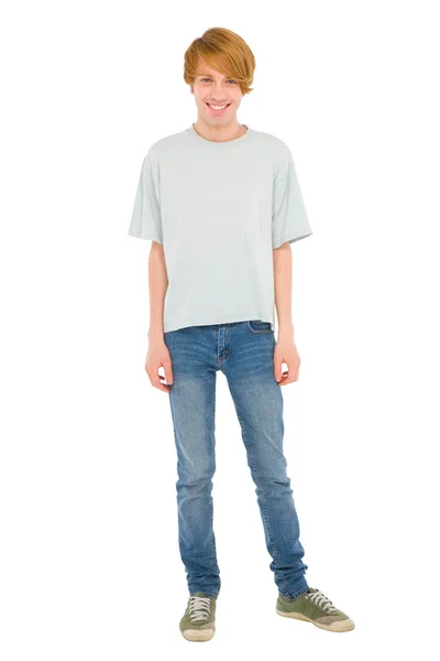 Full teenage boy standing — Stock Photo, Image