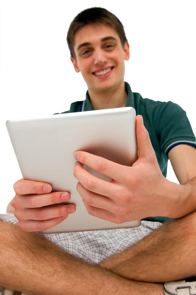 Genç çocukların iPad kullanma — Stok fotoğraf