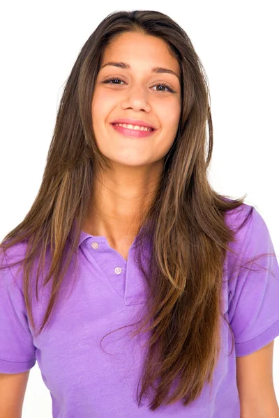 Tizenéves lány mosolyogva — Stock Fotó