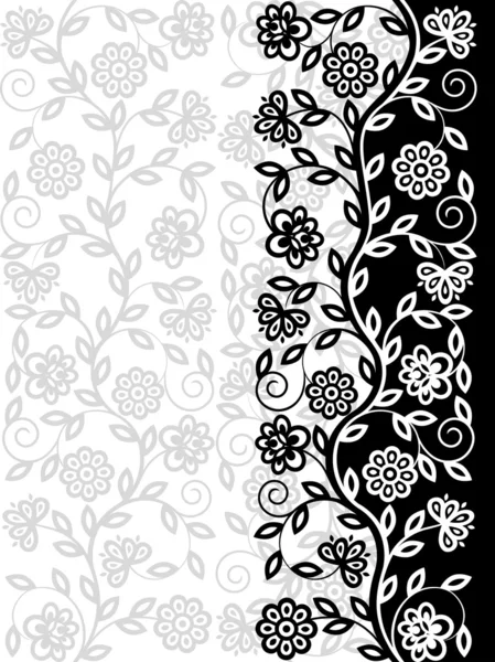 Decorative floral pattern — Stock Vector