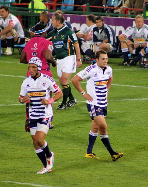 Rugby Gio Aplon e Dewaldt Duvenage Stormers Sudafrica 2012 — Foto Stock
