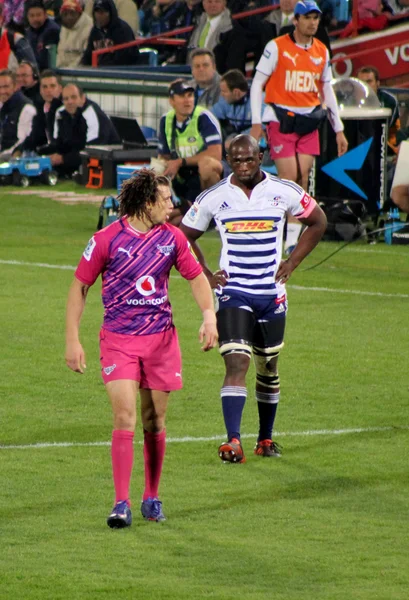 Rugby siya kolisi stormers zane kirchner byki RPA 2012 — Zdjęcie stockowe