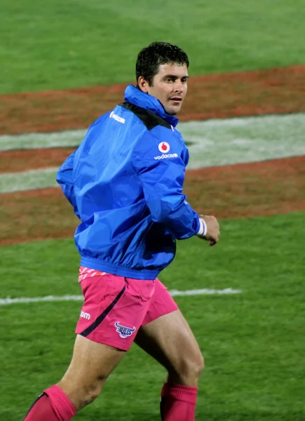 Rugby Morne Steyn Aquecendo a África do Sul 2012 — Fotografia de Stock