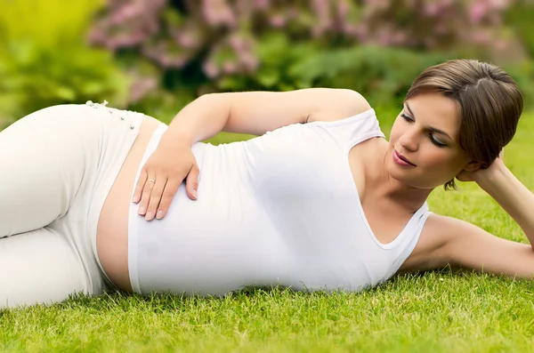 Foto di donna incinta — Foto Stock