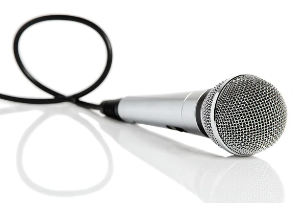 Microphone with cable — Stock Photo, Image