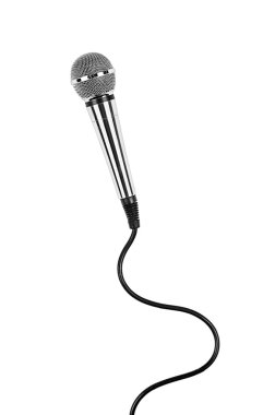 Microphone and cable clipart