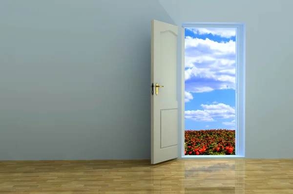 Open the door. — Stock Photo, Image