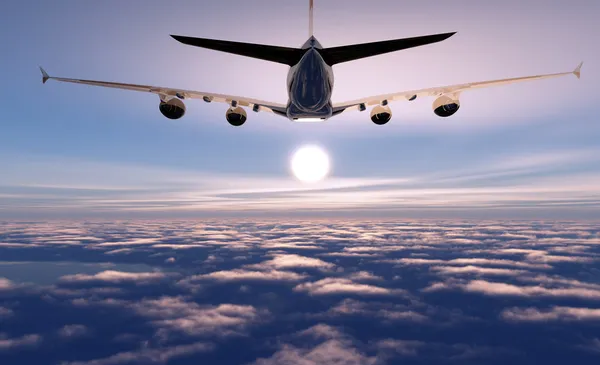 Bir yolcu uçağı — Stok fotoğraf