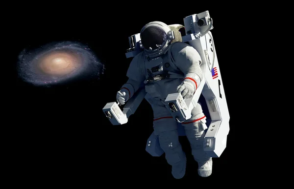 Astronot uzayda sandalye. — Stok fotoğraf