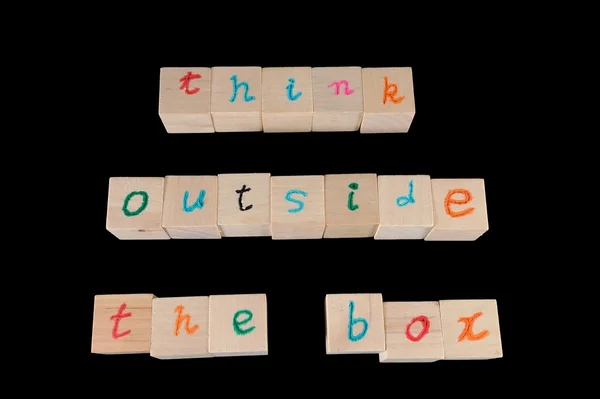 Think outside the box — Stock Photo, Image