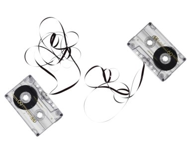 Two cassette tape clipart