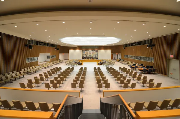 Cámara del Consejo de Seguridad de las Naciones Unidas — Foto de Stock
