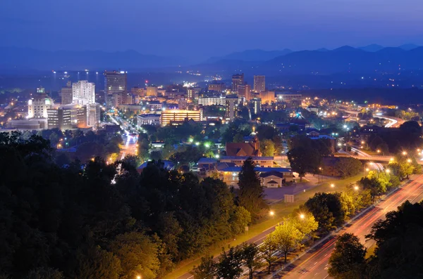 Panoramę miasta Asheville — Zdjęcie stockowe