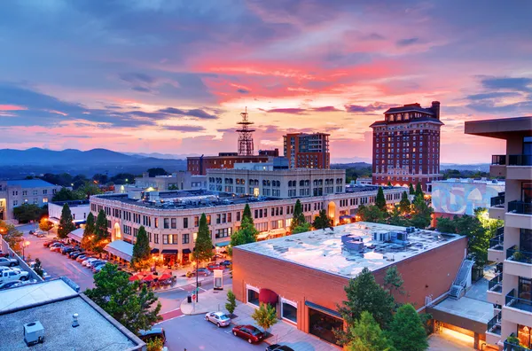 Centro de Asheville — Fotografia de Stock