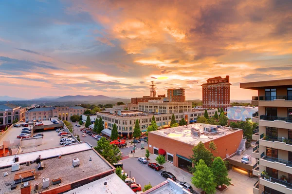 Şehir merkezinde asheville — Stok fotoğraf