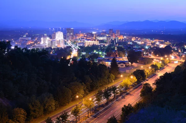 Skyline de Asheville — Fotografia de Stock