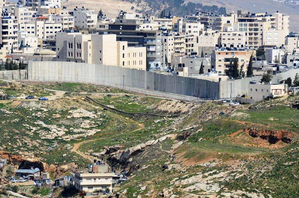 Israël west bank barrière — Stockfoto