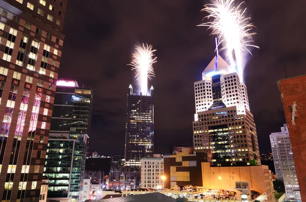 Urban Fireworks — Stock Photo, Image