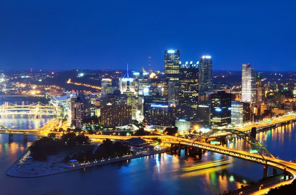Linha do horizonte de Pittsburgh — Fotografia de Stock