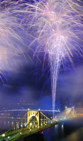 Fuochi d'artificio di PIttsburgh — Foto Stock
