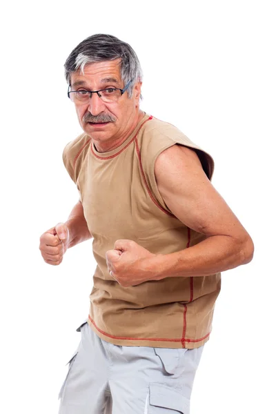 Jistý sportovní starší muž — Stock fotografie