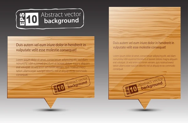 Pointeurs vectoriels en bois . — Image vectorielle