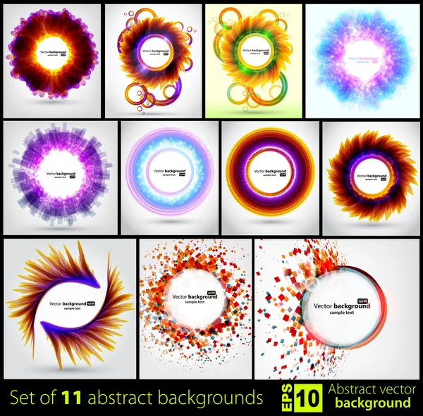 Set van abstracte achtergronden. vector — Stockvector