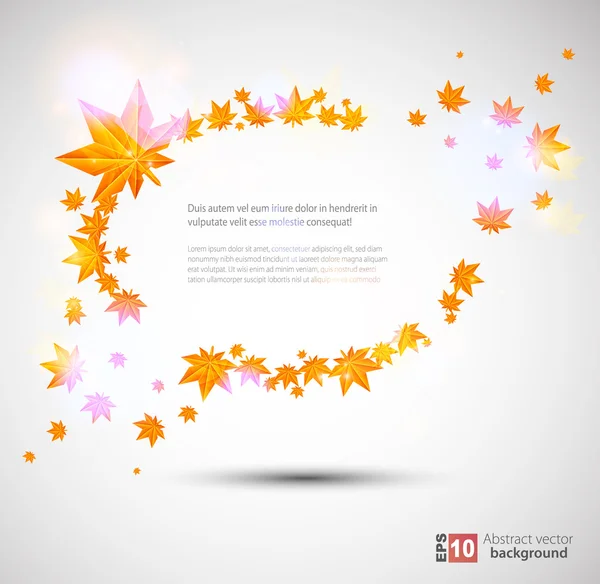 Podzimní pozadí s nádhernou barvu světla — Stockový vektor