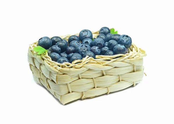 A basket of blueberries — Stock Photo, Image