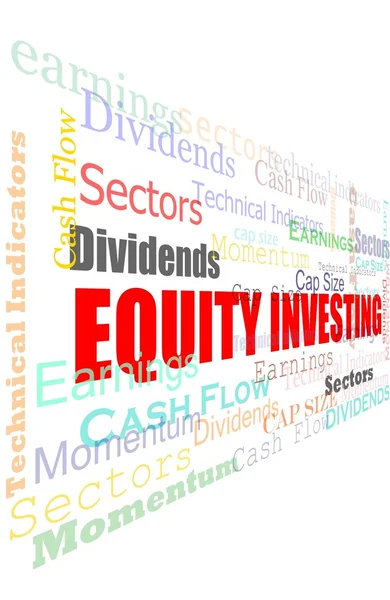 Equity investing cloud — Stock Photo, Image