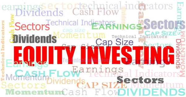 Equity investing cloud — Stock Photo, Image
