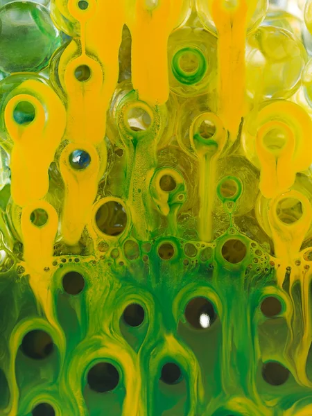 Abstracto transparente de color de tinta inferior a base de hierbas — Foto de Stock